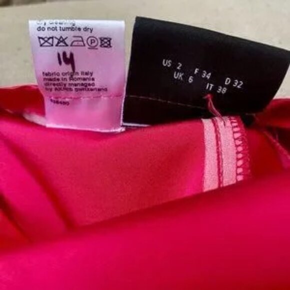 AKRIS Melissa Barbie Pink Silk Trouser Pant Fuscia Straight Leg RARE size 2 - Picture 5 of 15